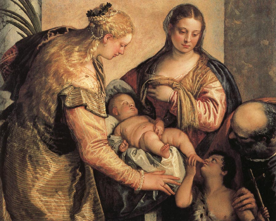 The Holy Family with St.Barbara and the Young St.John the Baptist